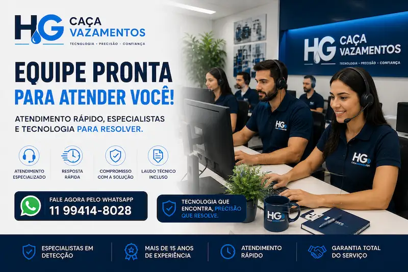 Equipe HG Caça Vazamentos Litoral