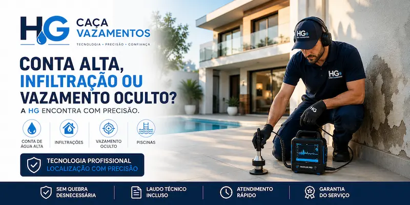HG Caça Vazamentos no litoral de São Paulo